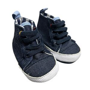Obaibi Boys 6-9 Months Mister Demin Navy Blue Sneakers